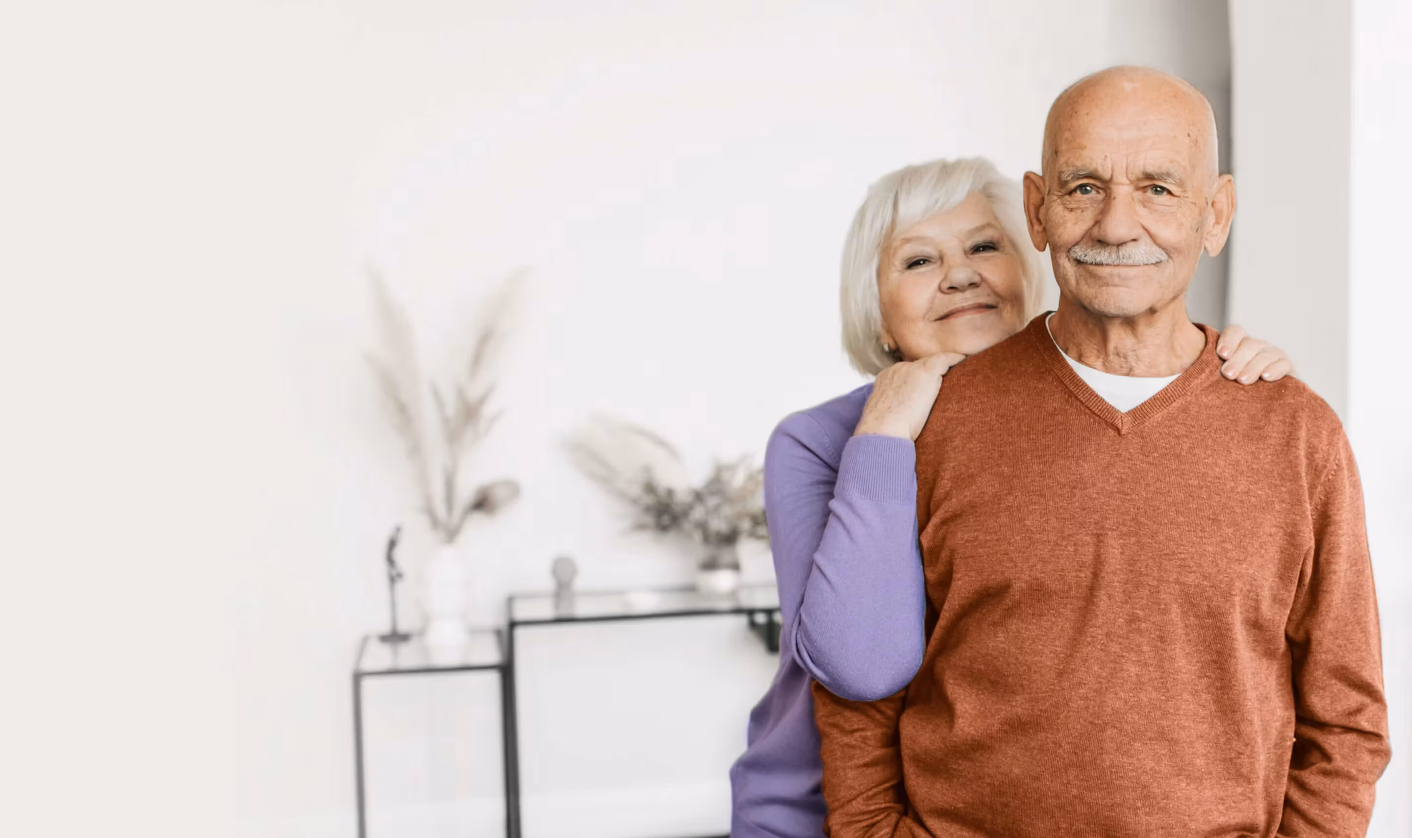 Happy elderly couple